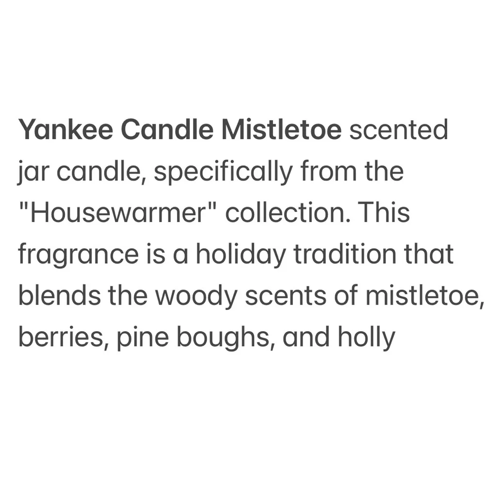 Yankee Candle Jar Black Band Mistletoe Rare Vintage Holiday Green Pine 22 Oz